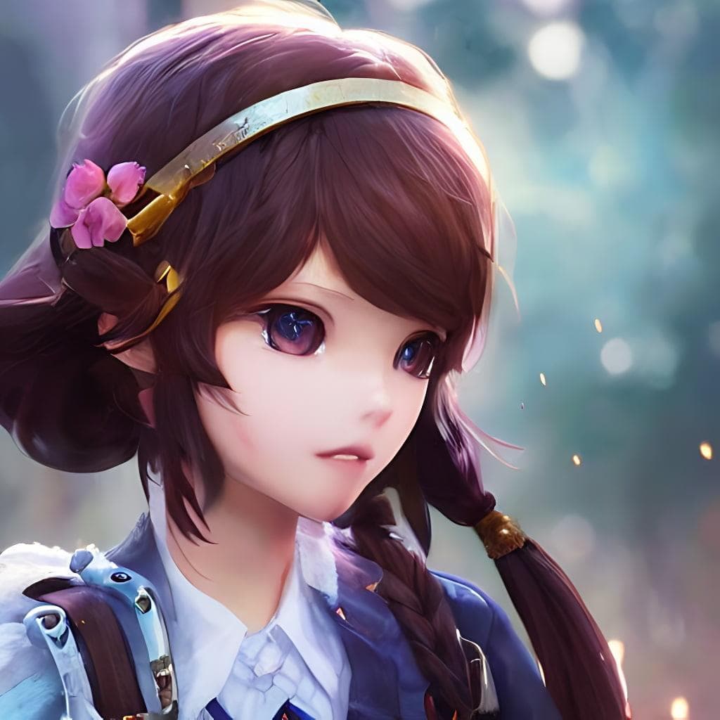 A mobile game character concept art of an adventurous girl | | pixar - cute - fine - face