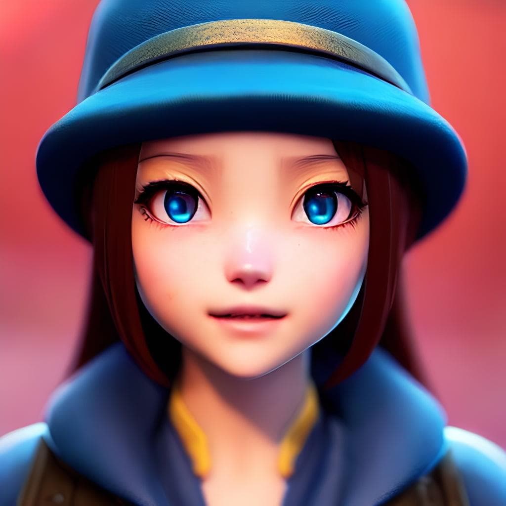 A Mobile Game Character Concept Art Of An Adventurous Girl | | Pixar - Cute - Fine - Face