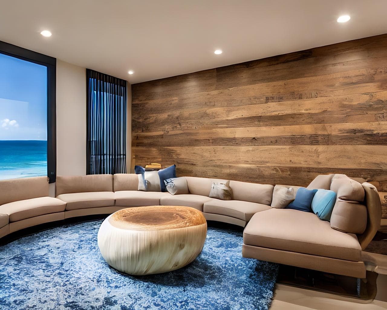 A Modern Living Room Inspired By The Ocean