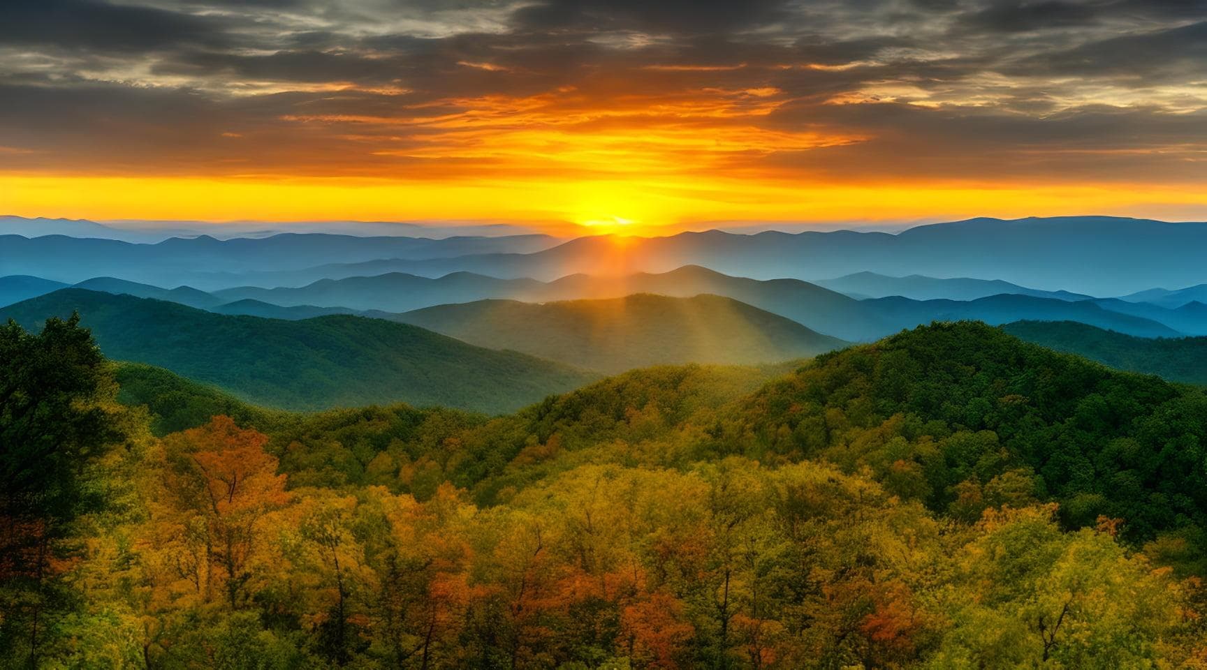 Appalachians sunrise