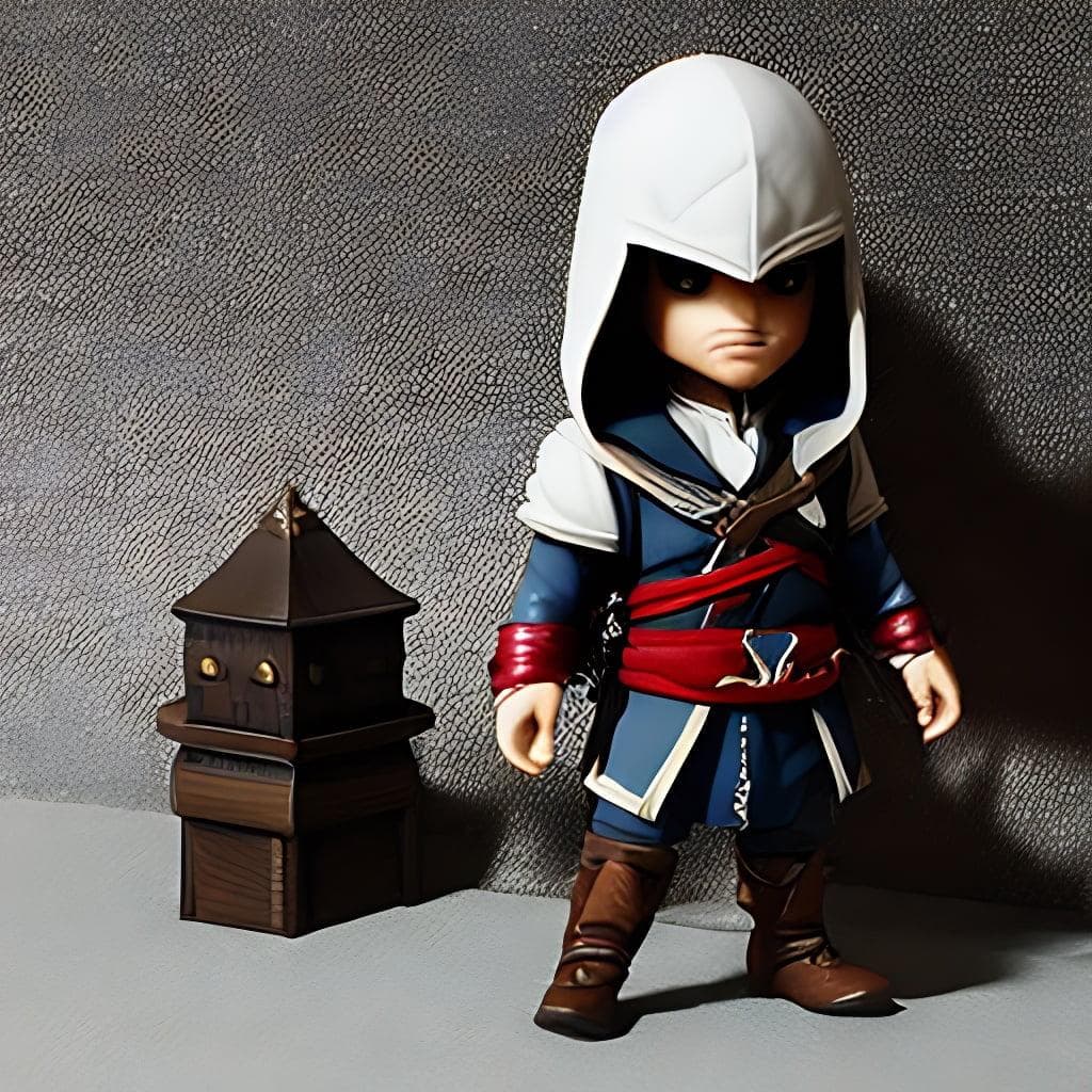 Chibi assassin creed figurine