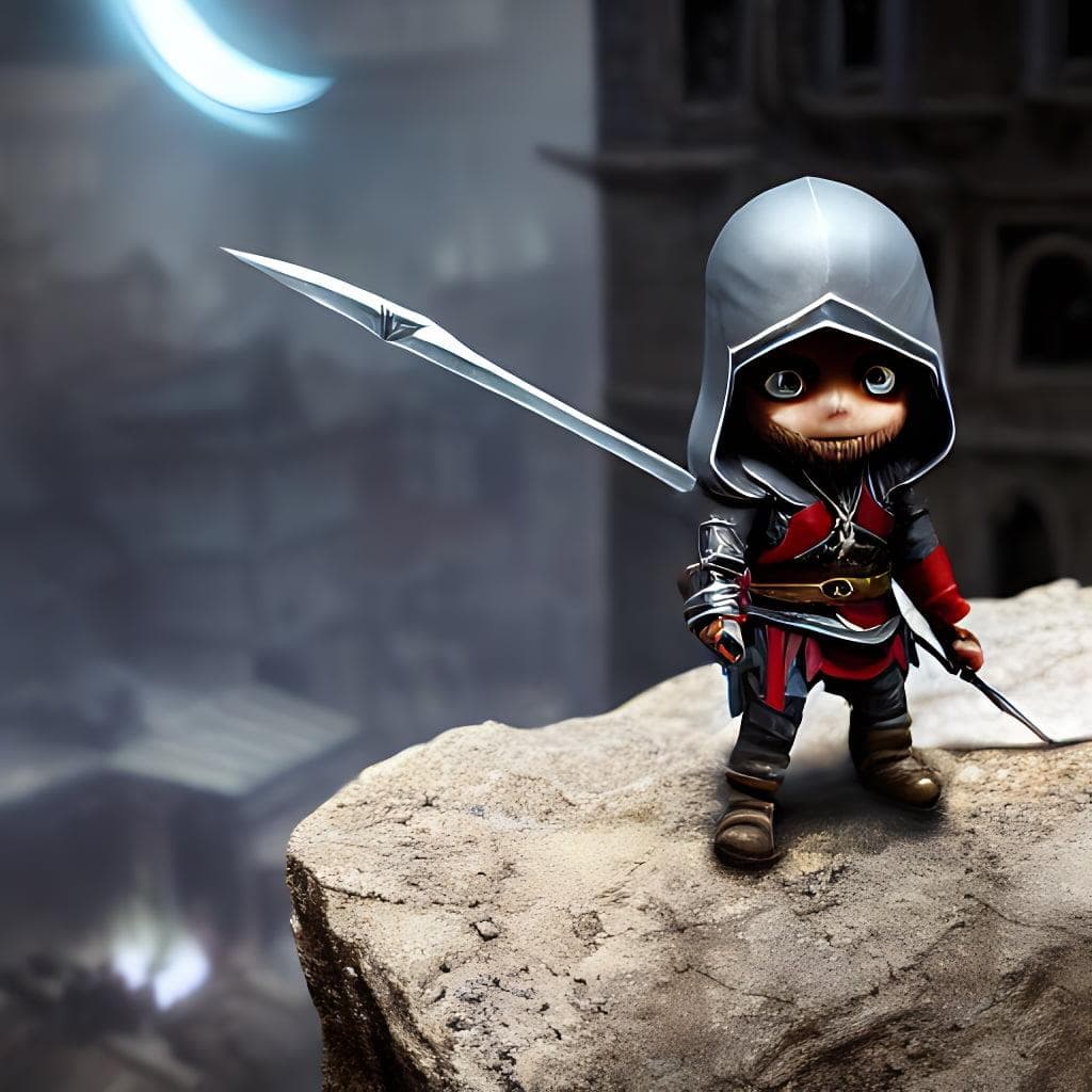 Chibi Assassin Creed Figurine