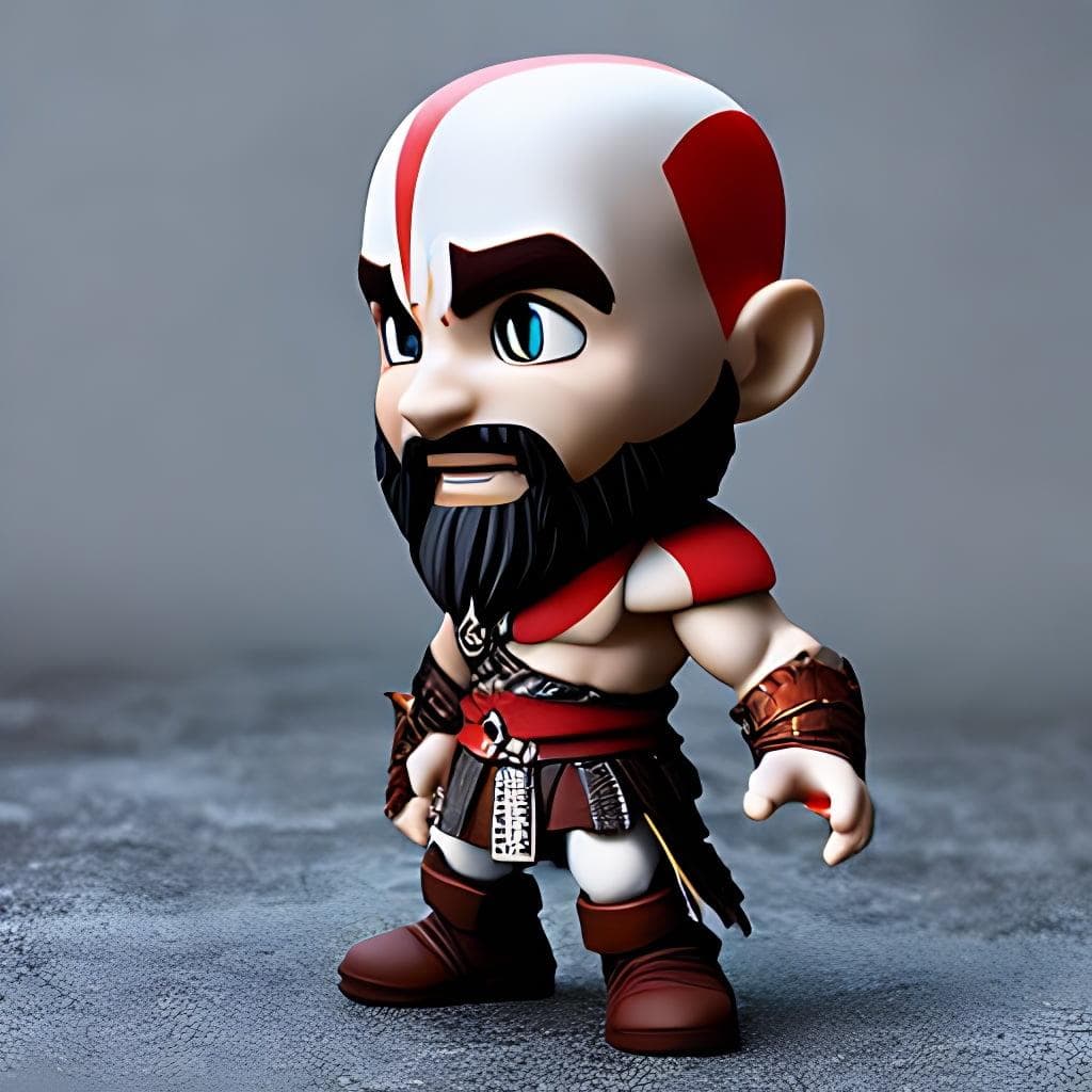 Chibi Kratos Figurine