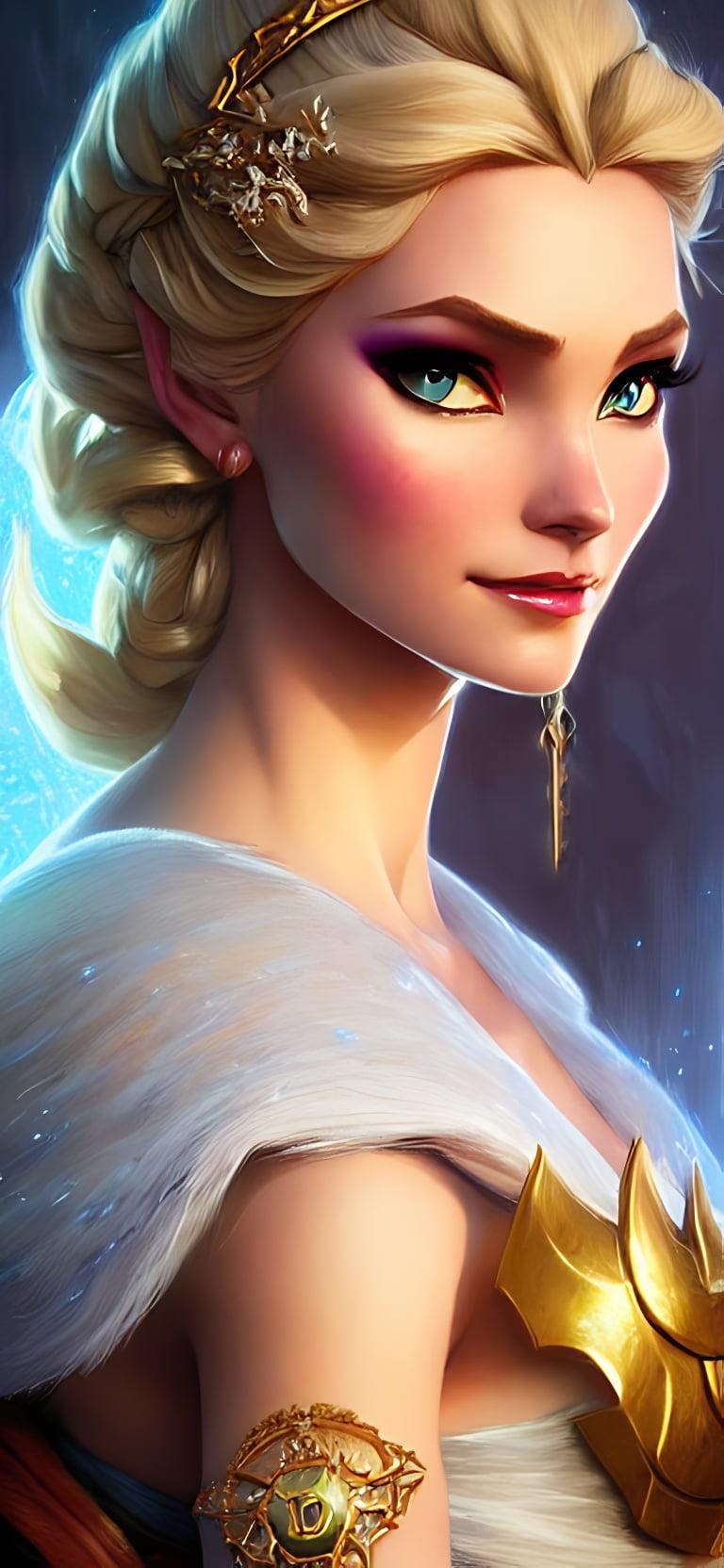 Highly Detailed Portrait Of Elsa