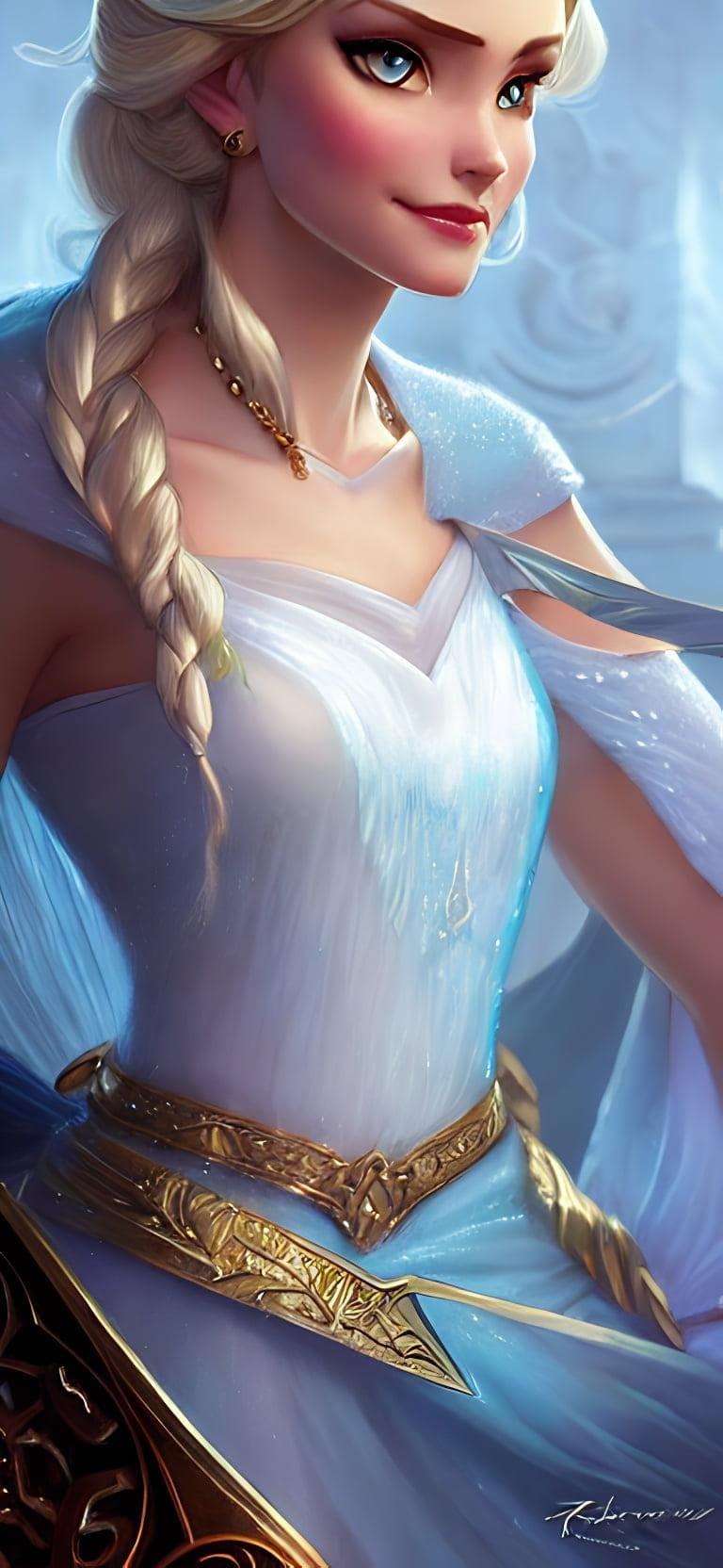 Highly Detailed Portrait Of Elsa