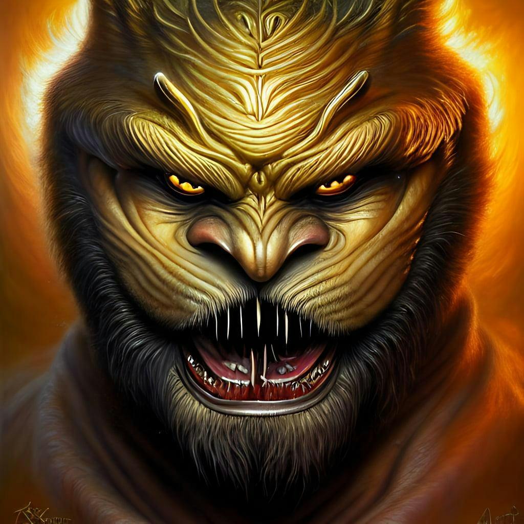 Front Shot Of A Sabretooth