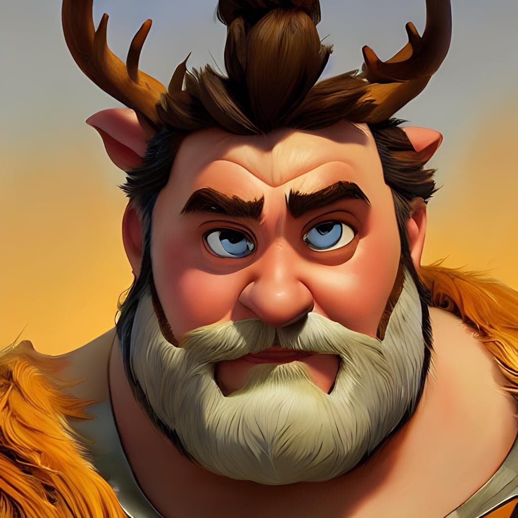 Greg manchess portrait painting of oaken from frozen as overwatch character