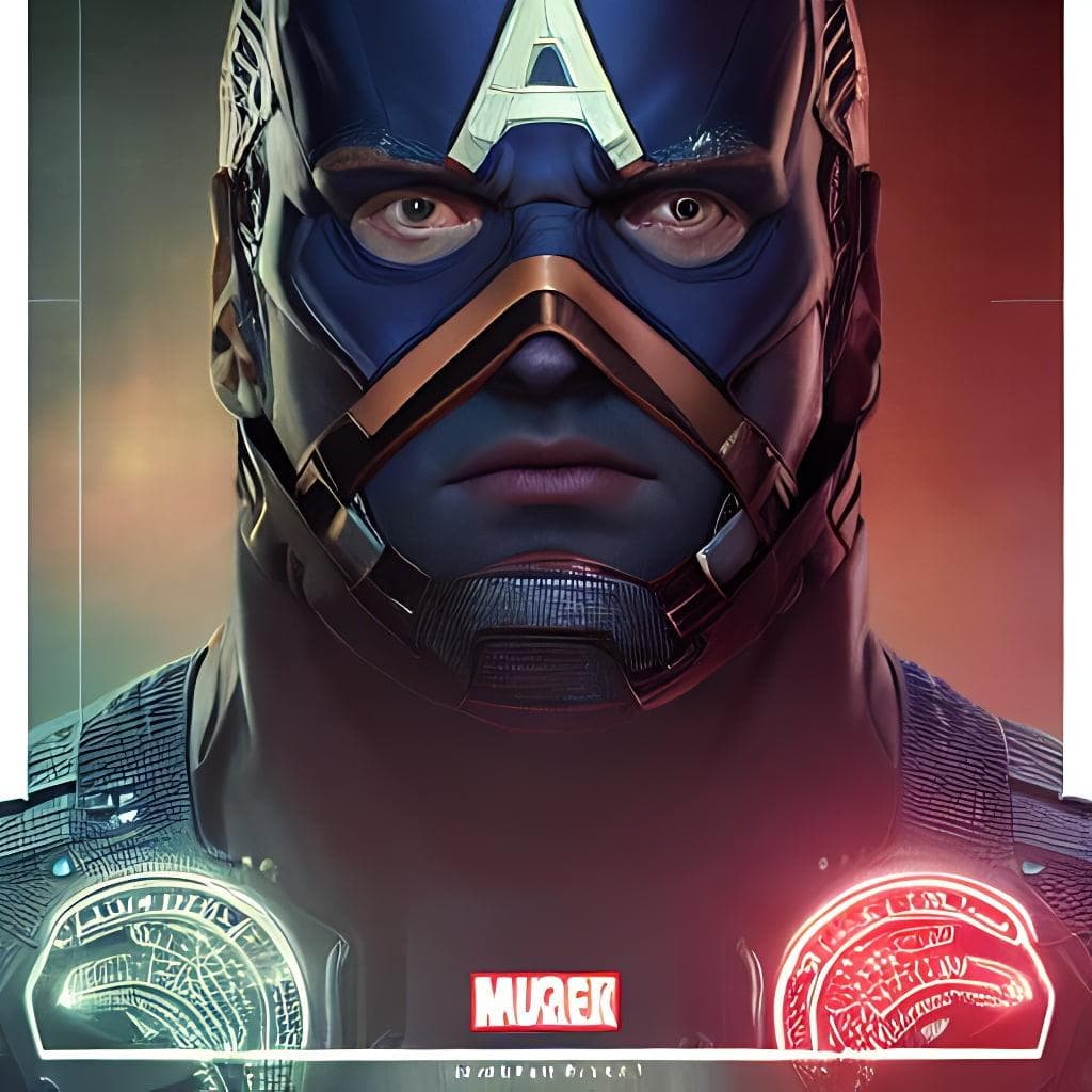 Portrait Of A Captain America