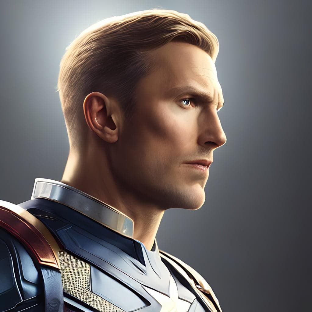 Portrait Of A Captain America