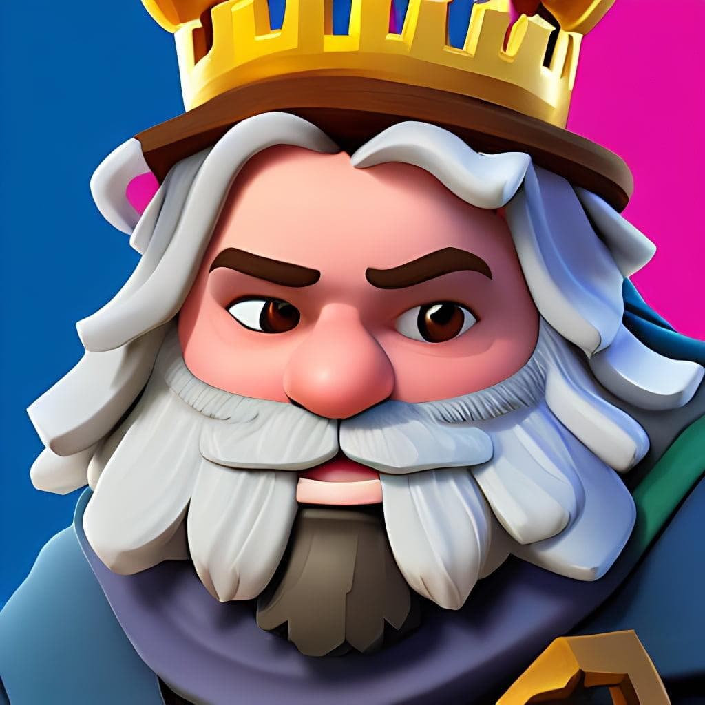 Portrait of a character from the game clash royale