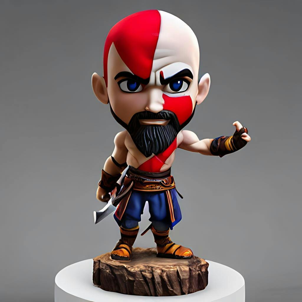 Chibi Kratos Figurine