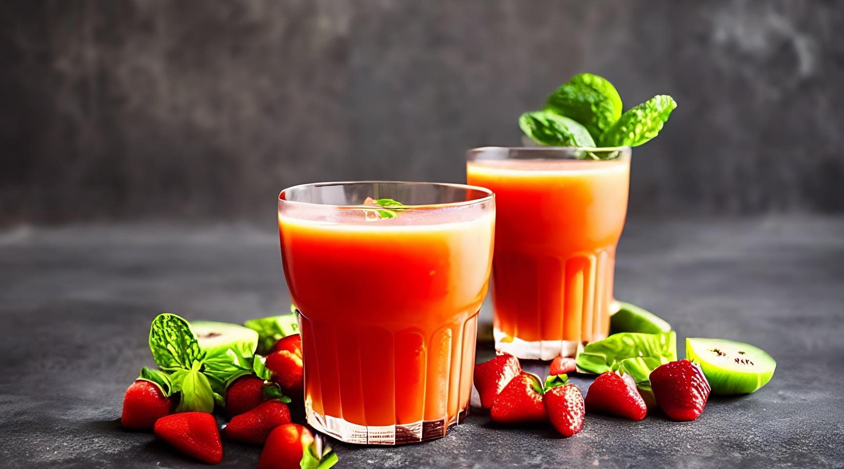 Healthy Fruit And Vegetable Diet Juice