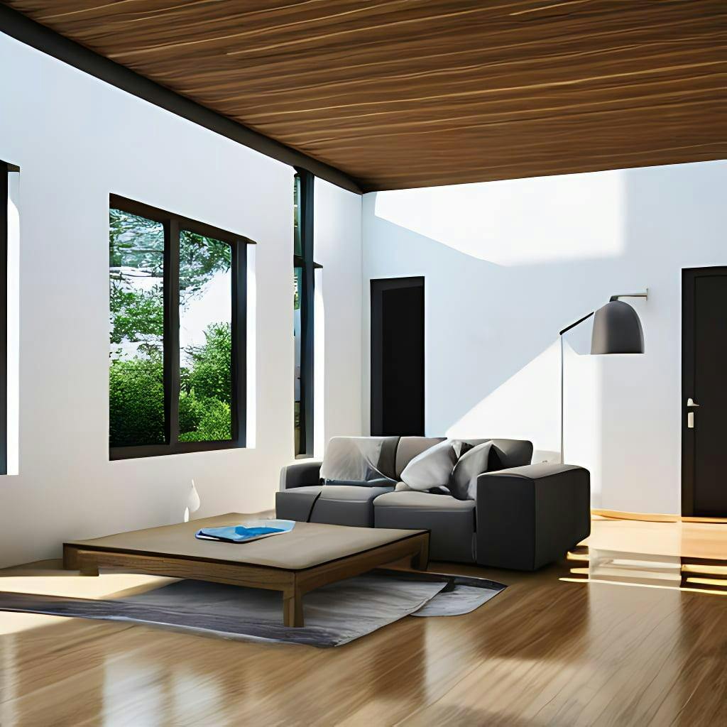 Interior Photograph Of A Bright Modern House