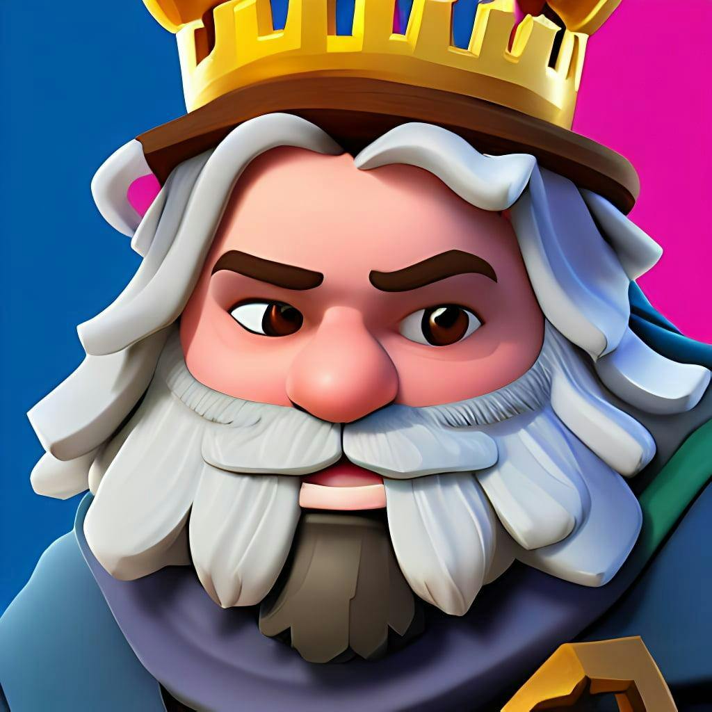 Portrait Of A Character From The Game Clash Royale