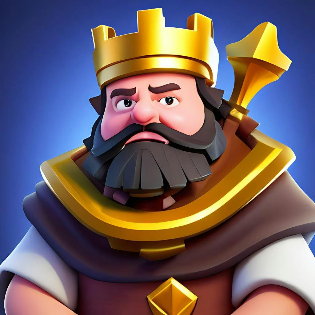 Portrait Of A Character From The Game Clash Royale
